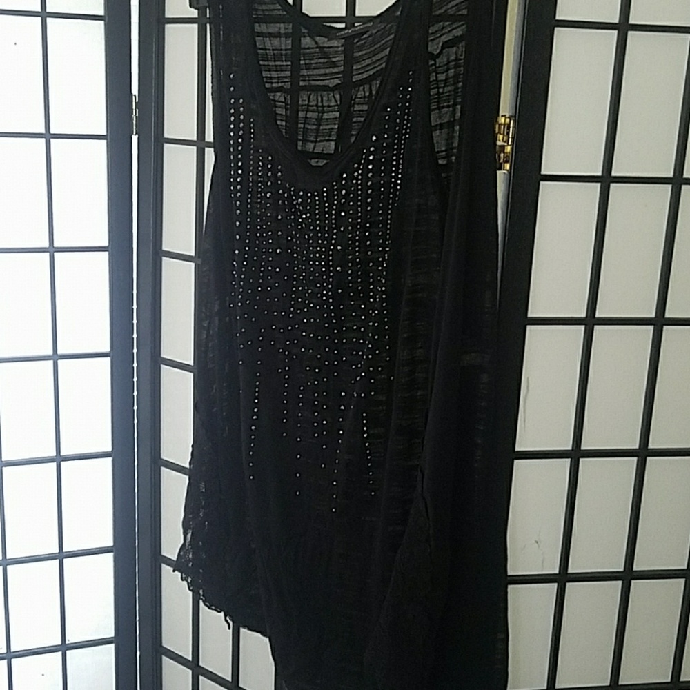 Sheer flowy shirt